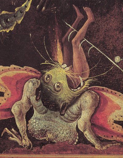 Het Laatste Oordeel, (detail) door Hieronymus Bosch