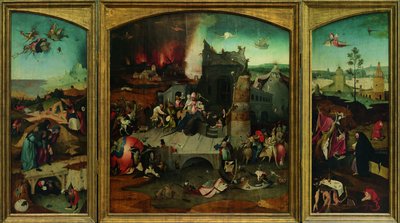 De Verleiding van Sint Antonius (detail) door Hieronymus Bosch