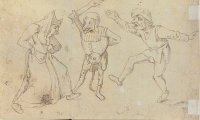 Drie Dansende Figuren door Hieronymus Bosch