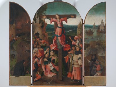 Drieluik van de gekruisigde martelaar (Drieluik van St. Julia) door Hieronymus Bosch