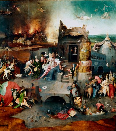 Drieluik van verleidingen: De verleidingen van Sint Antonius door Hieronymus Bosch