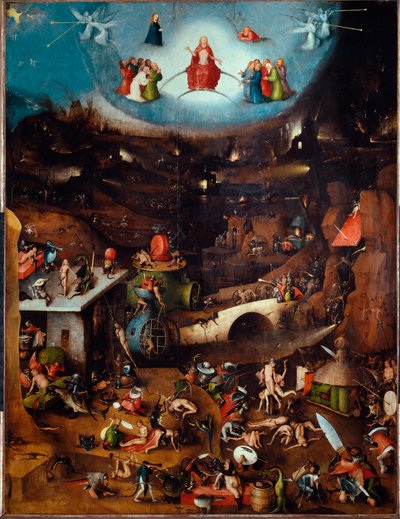 Drieluik van het Laatste Oordeel, centraal paneel, ca. 1504 door Hieronymus Bosch