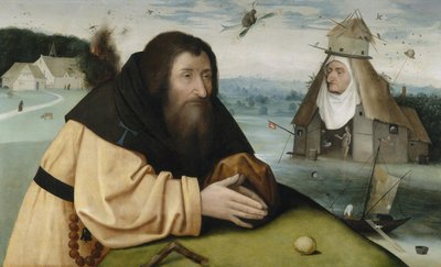 De verleidingen van Sint Antonius door Hieronymus Bosch and workshop
