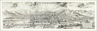 1557 gezicht op Florence door Hieronymus Cock, gepubliceerd in 1601 door Paul van der Houve door Hieronymus Cock