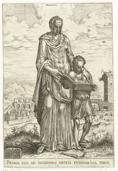 Grammatica door Hieronymus Cock