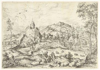 Mercurius en Argus door Hieronymus Cock