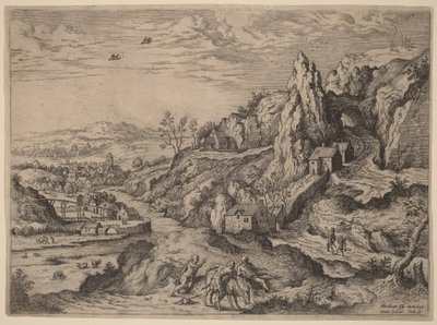 Het offer van Abraham door Hieronymus Cock