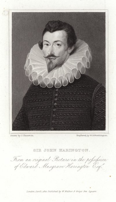 Portret van Sir John Harington door Hieronymus Custodis