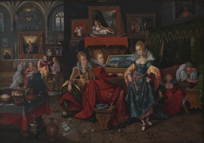De gelijkenis van de wijze en de dwaze maagden door Hieronymus Francken II