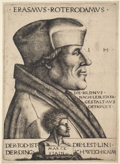 Erasmus van Rotterdam door Hieronymus Hopfer