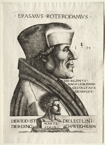 Erasmus van Rotterdam door Hieronymus Hopfer
