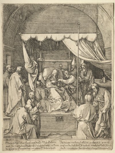 De Dood van de Maagd door Hieronymus Hopfer