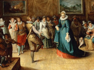 Dansgezelschap door Hieronymus II Francken