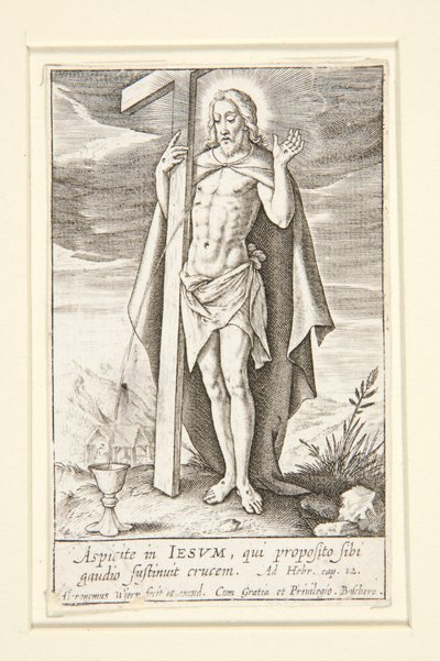 Christus als Redder door Hieronymus Wierix