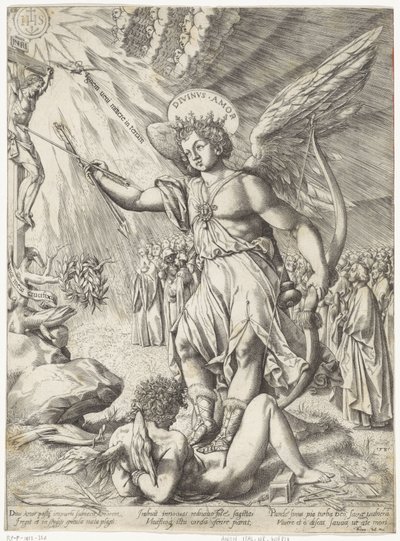 De hemelse liefde door Hieronymus Wierix