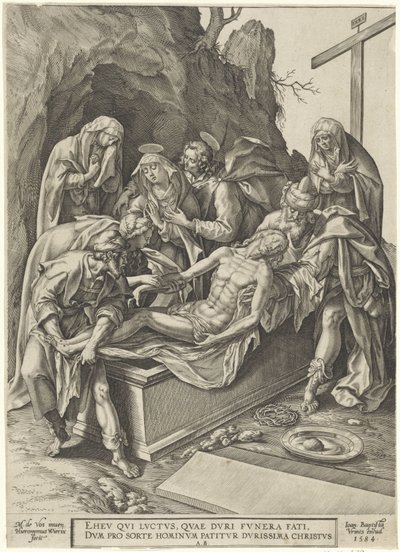 Graflegging van Christus door Hieronymus Wierix