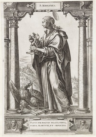 H. Johannes de Evangelist door Hieronymus Wierix