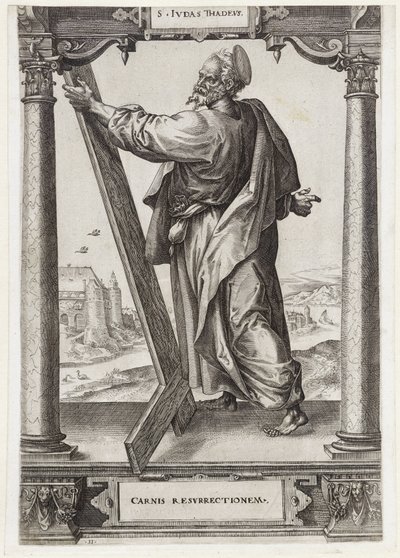 H. Judas Taddeüs door Hieronymus Wierix
