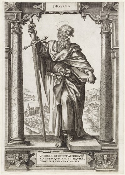 H. Paulus van Tarsus door Hieronymus Wierix