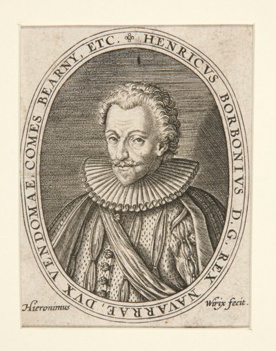 Koning Hendrik IV door Hieronymus Wierix