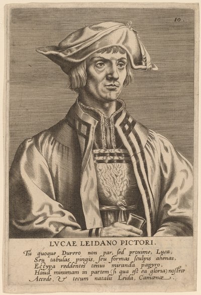 Lucas van Leyden door Hieronymus Wierix