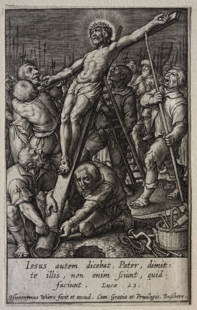 De Passie: De Kruisiging door Hieronymus Wierix