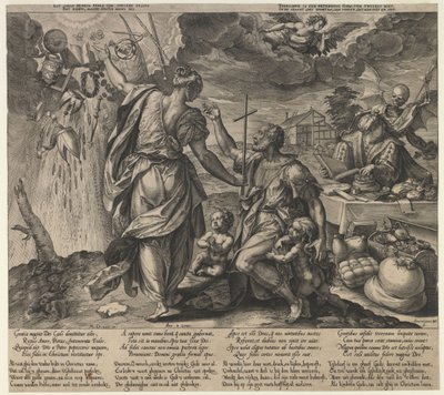 De twee doden, tweede helft van de 16e eeuw door Hieronymus Wierx