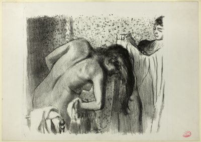 Na het bad (grote versie) door Hilaire Germain Edgar Degas
