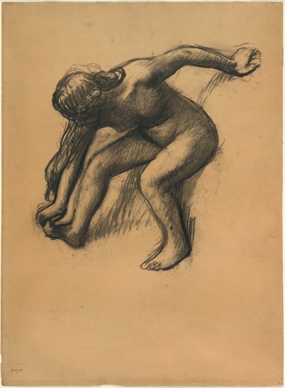 Na het bad door Hilaire Germain Edgar Degas