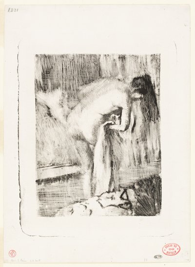 Na het bad II door Hilaire Germain Edgar Degas