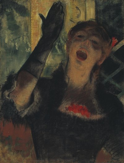 Café Zanger door Hilaire Germain Edgar Degas