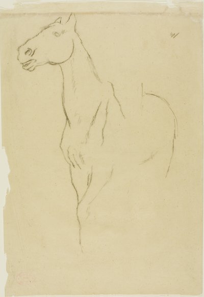 Paard Draaide Driekwart door Hilaire Germain Edgar Degas