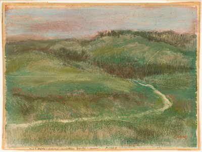 Landschap door Hilaire Germain Edgar Degas