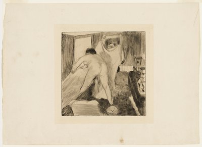 Het bad verlaten door Hilaire Germain Edgar Degas