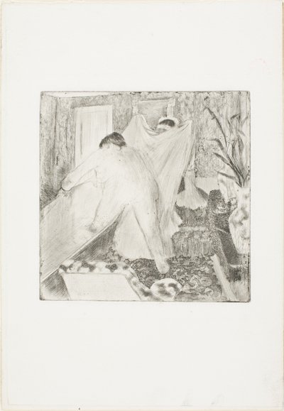 Het bad verlaten door Hilaire Germain Edgar Degas
