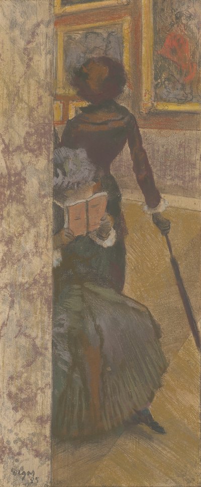 Mary Cassatt in het Louvre: De schilderijengalerie door Hilaire Germain Edgar Degas