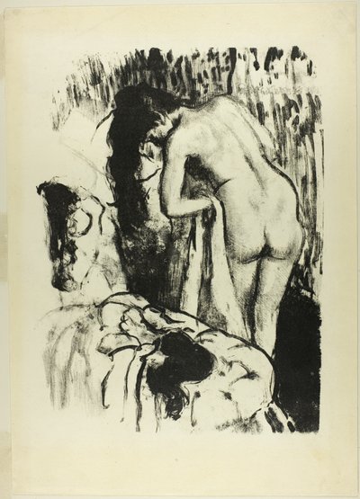 Naakte vrouw die zich droogt door Hilaire Germain Edgar Degas