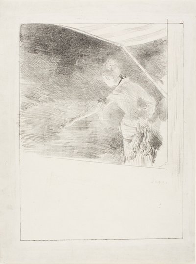 Zangeres tijdens een caféconcert door Hilaire Germain Edgar Degas