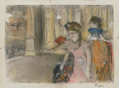 Zangers op het podium door Hilaire Germain Edgar Degas