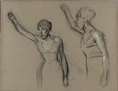 Studie van een zanger door Hilaire Germain Edgar Degas