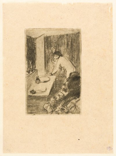 De kleine kleedkamer door Hilaire Germain Edgar Degas