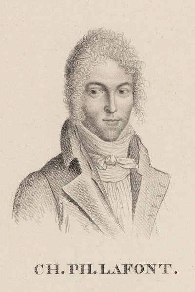 Portret van de violist en componist Charles Philippe Lafont 1781-1839 door Hilaire Ledru