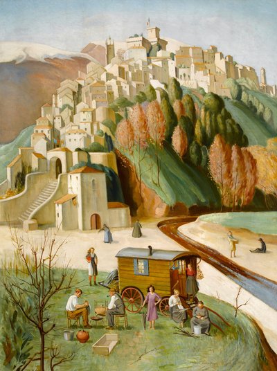 Cagnes Sur Mer, de Franse Rivièra, 1922-46 door Hilda Mary Harvey
