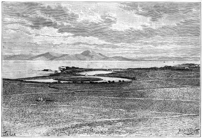 Oude havens van Carthago, Tunesië, ca. 1890 door Hildibrand