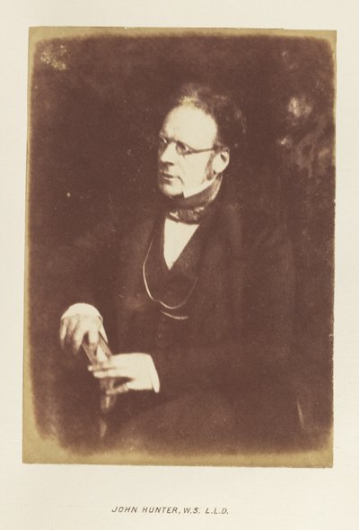 [John Hunter, W.S. L.L.D.]. door Hill and Adamson