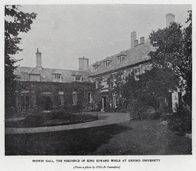 Frewin Hall, residentie van koning Edward VII tijdens zijn studie aan de Universiteit van Oxford door Hills and Saunders