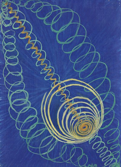 Groep I, Oerchaos, Nr. 16, uit De WURose Serie, 1906-1907 door Hilma af Klint