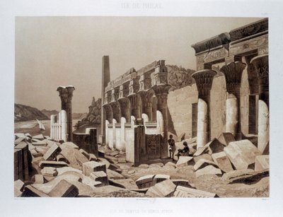 Tempel van Venus Athor, Eiland Philae, Egypte door Himely