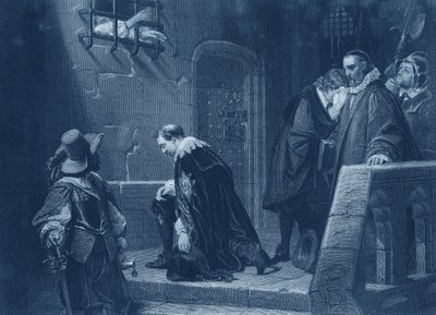 Lord Strafford naar de executie geleid door Hippolyte Delaroche