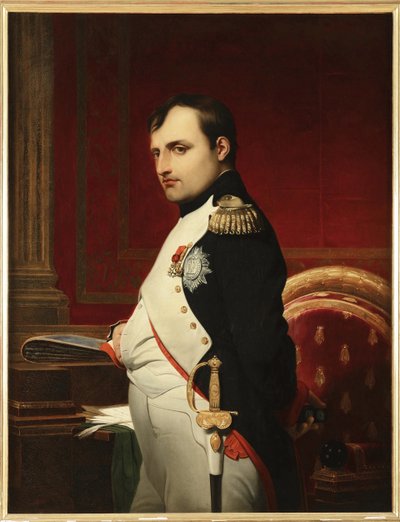 Napoleon I in zijn studeerkamer in 1807 door Paul Delaroche